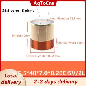 [COD] AqToCna Ship within 24 hours 1PCS Speaker Voice Coil Braided Copper Lead Bass Voice Coil 2Layers Speaker Aluminum Voice Coil Repair Accessories