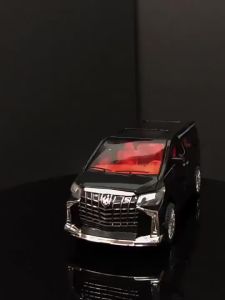 Toyota Alphard Models Sound and Light Car Toys Collection Can Open The Door Mainan Kereta Model