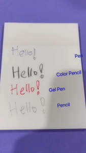 50 Sheets Transparent sticky note/bookmark/memopad/Fluorescence Self Adhesive Memo Pad/ Penanda Buku Journal/ Waterproof Message Memo Pad 7.5cmX7.5cm