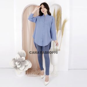 Kemeja Atasan Wanita Tunik Katun Shakila Bottega Premium IMPORT