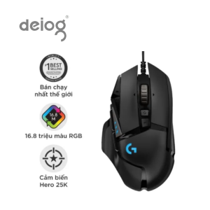 Chuột gaming có dây G502 Hero chuột máy tính LED gaming độ nhạy tốt thiết kế ôm tay dùng cho PC laptop