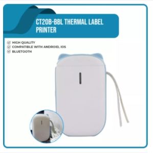 Thermal Label Printer Bluetooth CT20B-BBL with GIFT 1Roll Sticker 12x40mm x 170pcs Chiteng Brand