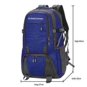 ISLAND ELEPHA Hiking Backpacks Large Capacity 80L Laptop Backpack Mountaineering Multifunctional Backpack Camping Travel Bag