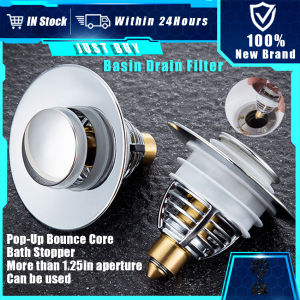 1Pcs Stainless Steel Bounce Type  Detachable Bathroom Kitchen Anti Clogging Plug