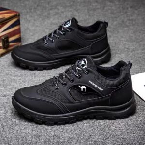 New Men Korean Fashion Breathable Lace Up Sports Sneakers Running Shoes Comfortable Flat Casual Rubber Shoes For Men On Sale
