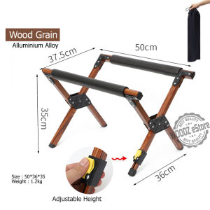 [Woodz] Outdoor Cooler Box Multipurpose Stand Camping Water Container Cooler Box Wood Alloy Sturdy Bucket Holder Bracket