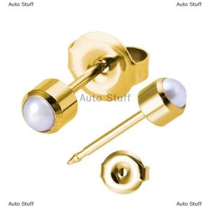 [COD] Auto Stuff 1 12 cặp vàng mạ thép Bông tai đinh tán cho tai xuyên công cụ Birthstone tai Stud Bông tai đinh tán tragus sụn cơ thể đồ trang sức