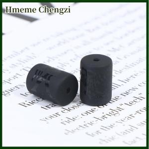 Hmeme 12 Zodiac Beads Charms Matte Black Onyx Constellation Beads Cylinder Pendant