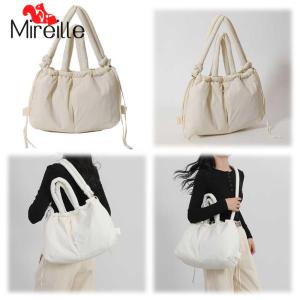 Puffer Tote Bag for Women Adjustable Strap Crossbody Bag Nylon Large Capacity Hobo Bag Puffy Purse for Shopping Travel