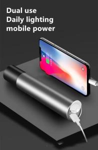Cimme tan-zoom electric torch mobile power bank With LED flashlight charger ultra-mini portable pocket charger 3000mAh USB rechargeable zoom brightness EDC flashlight for light stick emergency light good feel gift NICE DESIGN