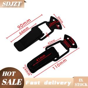 SDJZT 2 cái chốt Bắt Vịt-Miệng khóa móc gỗ hộp hasps kẹp sắt mùa xuân bắt Clasp nạp vẽ chuyển đổi kẹp hasps