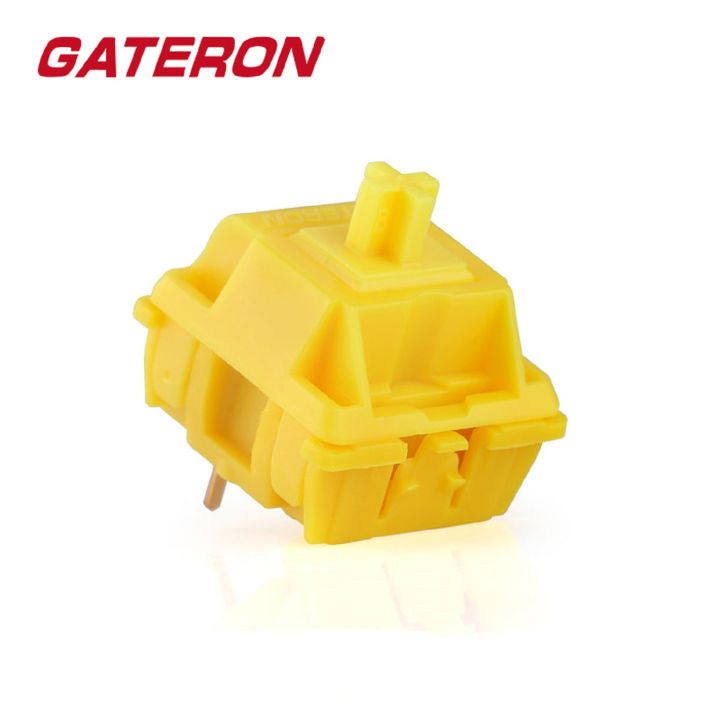 GATERON Cap V2 Golden Yellow Keyboard Switches RGB LED Linear Pre Lubed ...