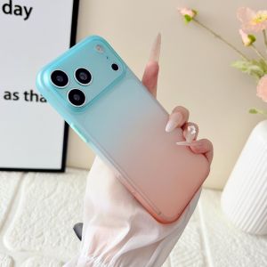 Translucent Matte Gradient TPU Soft Case For iPhone 17 Air 16 15 14 Plus 13 12 Mini 11 Pro Max Shockproof Non-Slip Slim Cover