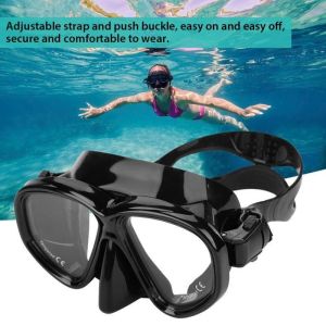 WHALE Tempered Glass Diving Mask Swimming Goggles for Adults Scuba Equipment Professional Scuba Snorkeling Sets Diving Goggles Adult Silicone Skirt Anti-Fog Tempered glass Swimming Fishing Pool Equipment Diving Mask