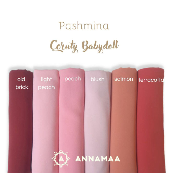Pasmina Pashmina Ceruti Warna Dusty Pink Pashmina Dusty Jual
