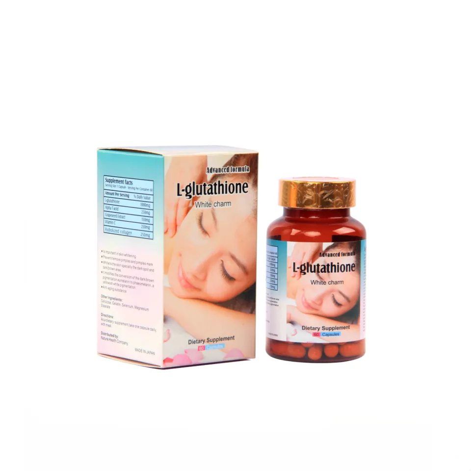 glutathione white charm White Advance L-Glutathione White Charm Capsules Bottle Of 60 L-Glutathione  Skin Whitening Capsules Optimapure Glutathione Capsules Dark Spot Removal  Capsules Pimple Mark Removal Capsules - Lazada