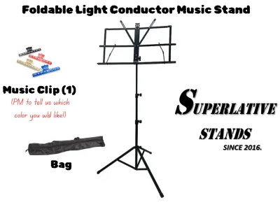 🔥SG SELLER🔥Portable Music Conductor Stand Foldable Frame Heavy Duty Music Stand Book Sheet Holder
