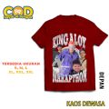 Kaos Distro King Aloy X Marapthon DJ Viral Mister Aloy Reza Arap -Baju Dewasa Premium Unisex BisaCod. 