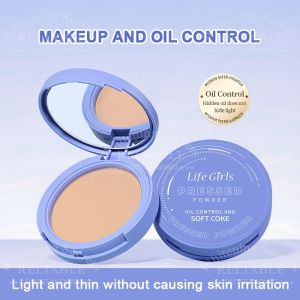 【Buy 1 Take 1】Life Girls Oil-Control Soft-Focused Matte Setting Powder With Mirror Oil-Absorbing Setting Powder Soft-Focused Powder Oil-Controlling And Smooth Creates A Perfect Makeup Look