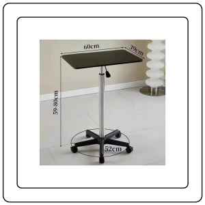 【JJ HOME】Movable Lifting Table with Wheels Adjustable Rotatable Standing Desk Computer Bedroom Study Room Household