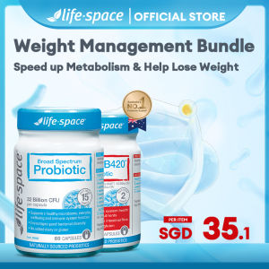 [Weight management bundles] Life Space Shape B420 Probiotic 60 Capsules (EXP: 10/2026)and Adult Broad Spectrum Probiotic 60 Capsules (E(EXP: 10/2026) Speed up Metabolism & Help Lose Weight