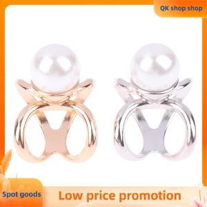 ✨QK shop✨ Fashion Scarves Buckle Women Brooches High-Grade Scarfs Buckles Stainless Steel Ring Scarf Clip Metal Brooch