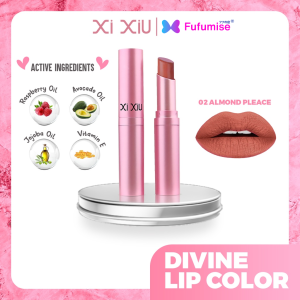 XI XIU Divine Lip Color with Raspberry Oil and Vitamin E 3.8g | BPOM Xixiu