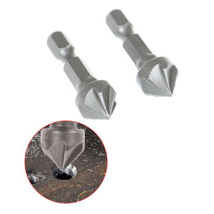 LEI 6 Flute Countersink Drill Bit Chamfer Cutting Woodworking Tool hexagon handle