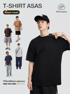 T-shirt Kaos Cotton Round Neck Plain Microfiber Cotton Combed 30s Unisex Adult Short Sleeved Men Baju TShirt Lelaki Polo