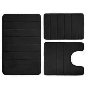 Flannel Bộ Thảm phòng tắm nonslip Thảm nhà tắm thấm nước mềm có thể giặt cho vòi hoa sen nhà phòng tập thể dục và salon