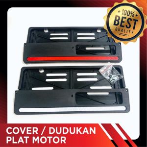 Dudukan Plat Nomor Motor sesuai ukuran Samsat/Cover Pelindung Bingkai Penutup Plat Nomor Motor