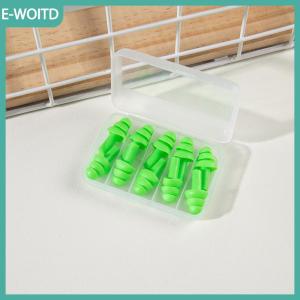 【E-WOITD】 Bơi không thấm nước cách nhiệt thoải mái nút tai tiếng ồn hủy bỏ cho giấc ngủ 5 cặp đầy màu sắc mềm Silicone nút tai