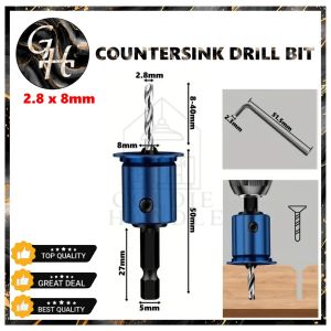 Mata Bor Hole Saw Mata Bor Baja Alat Pembuka Lubang Sekrup Limited Countersink Bit