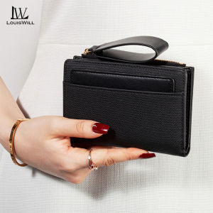 LouisWill Womens Wallet Card Holder Simple Fashion Purse Female Short Wallet Ladies Money Bag Chic Card Holder Small and Ultra-Thin Exquisite High-End Credit Vintage Card Holder