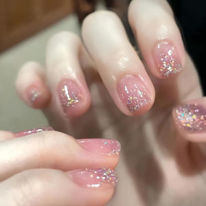 JM29 Kuku Palsu Pendek 24pcs + Lem / Fake Nail Art Kuku Palsu Cantik 559