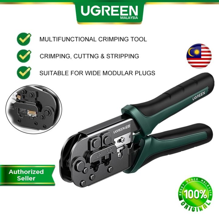 UGREEN Multifunction Crimping Tool Crimping Cutting Stripping LAN Cable