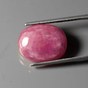 9.60 ct พลอยแท้ พลอยแดง เผาใหม่ ทรงไข่หลังเบี้ย ชมพู แอฟริกา