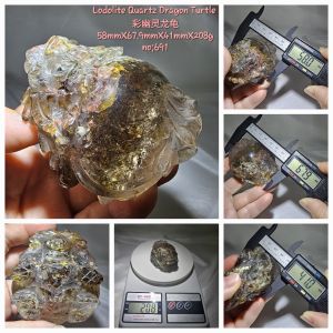 幽灵龙龟/Lodolite Quartz Dragon Tortoise /Divine Beast Ornament ‧ Dragon Turtle Carving / Lodolite Quartz Dragon Turtle
