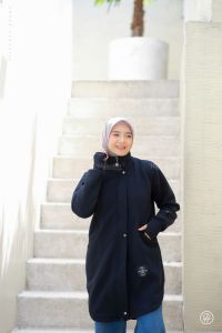 New HIJACKET - Jaket Hijaber Marwah Mint | Jaket Wanita Panjang | Outerwear For Hijaber | Mantel Musim Dingin