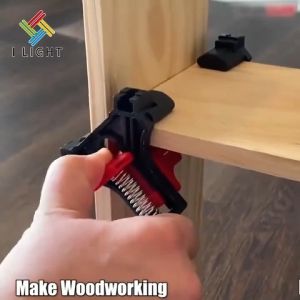 (Fast&COD) 4Pcs Adjustable Right Angle Clamp 90° Corner Holder Carpenter Positioning Clip Tools