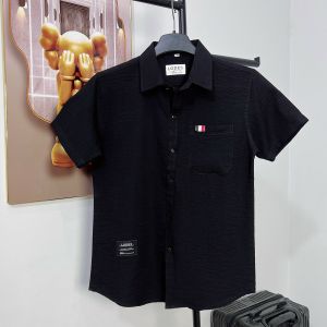 Áo sơ mi nam tay ngắn LODES viền 3 vạch túi vải đũi siêu mền mịn mẫu mới hottrend - MY LINH CLOTHING
