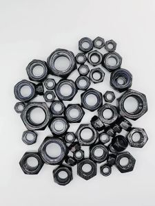 HCdailyToolsMix M2 M2.5 M3 M4 M5 M6 M8 M10 M12 M14 M16 Black 304 Stainless Steel Hex Nylon Insert Lock Nut Hexagon Self-locking Lock Nuts