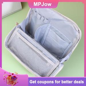 【MPJow】 Large-capacity Portable Cosmetic Bag Vertical Desktop Storage Multifunctional Cosmetic Storage Bag Stationery Pen Storage Bag