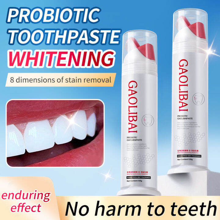 Double Whitening Probiotic Toothpaste Seaweed Active Peptide Toothpaste 