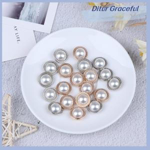 Ditur กระดุมก้านโลหะมุก10ชิ้นสำหรับเย็บสมุดภาพงานประดิษฐ์ทำมือ