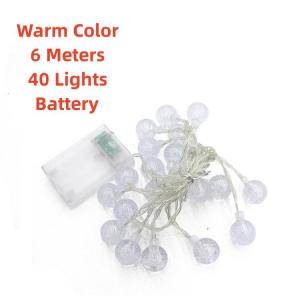 LED Ball Light String Festive Atmosphere Ball Light Waterproof Solar Garden Decorative Ball Light