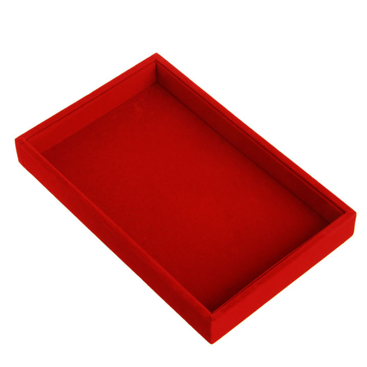 Stackable Jewelry Trays Inserts Velvet Catch All Jewelry Display Tray ...