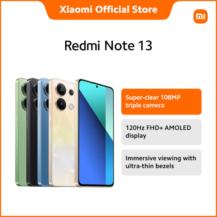 Xiaomi Redmi Note 13 Smartphone | 6+128GB/8+256GB, 108MP triple camera ...