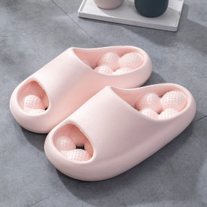 Men Women Massage Slippers Summer Home Anti-slip Water-leakage Slipper Indoor Bathroom Couple Sandals Slippers