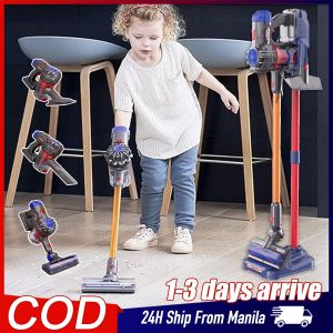 Rechargeable Vacuum Cleaner Toy Simulation Cordless Vacuum Cleaner Real Vacuuming Cleaning Set Toys for Kids